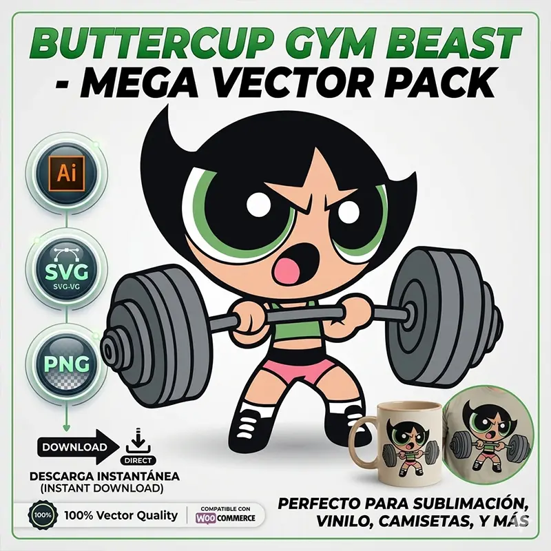 Vector Fitness Bellota Gym Beast Chicas Superpoderosas Pack Digital Vector Fitness Bellota Gym Beast Chicas Superpoderosas Pack Digital