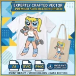 Vector Fitness Burbuja Bubbles Dumbbells Chicas Superpoderosas