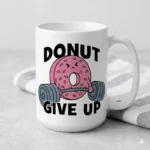 Vector Fitness Donut Give Up Gym Pack Digital para Sublimación