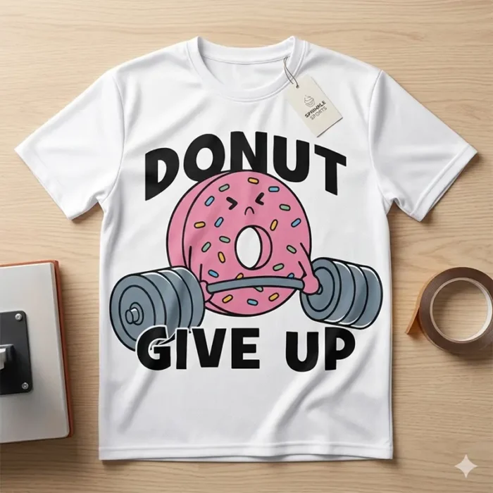 Vector Fitness Donut Give Up Gym Pack Digital para Sublimación - Image 3
