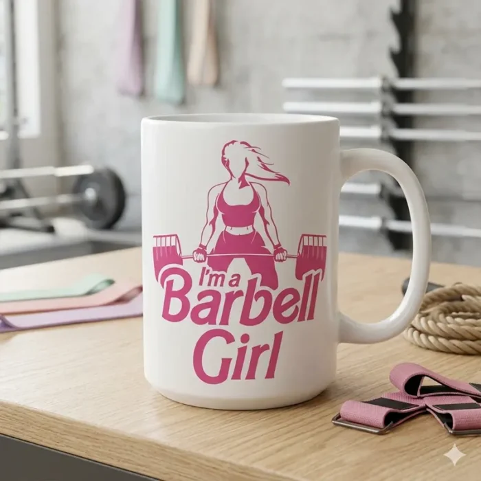 Vector Fitness I'm a Barbell Girl Gym Pack Digital de Sublimación - Image 3