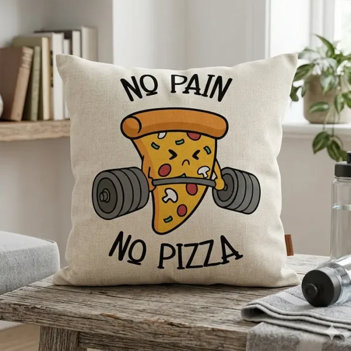 Vector Fitness No Pain No Pizza Gym Pack Digital para Sublimación