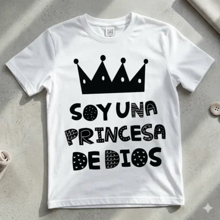 Vector Gratis Frase Cristiana Soy una Princesa de Dios SVG PNG AI