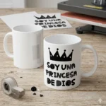 Vector Gratis Frase Cristiana Soy una Princesa de Dios SVG PNG AI