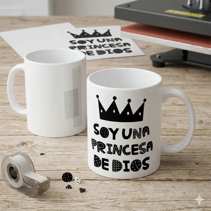 Vector Gratis Frase Cristiana Soy una Princesa de Dios SVG PNG AI