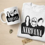 Vector Nirvana Banda Rock Integrantes para Estampado y Corte