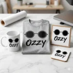 Vector Ozzy Osbourne Rock Metal Gafas para Estampado y Corte