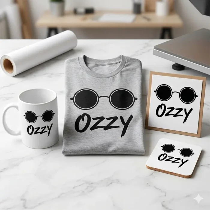 Vector Ozzy Osbourne Rock Metal Gafas para Estampado y Corte