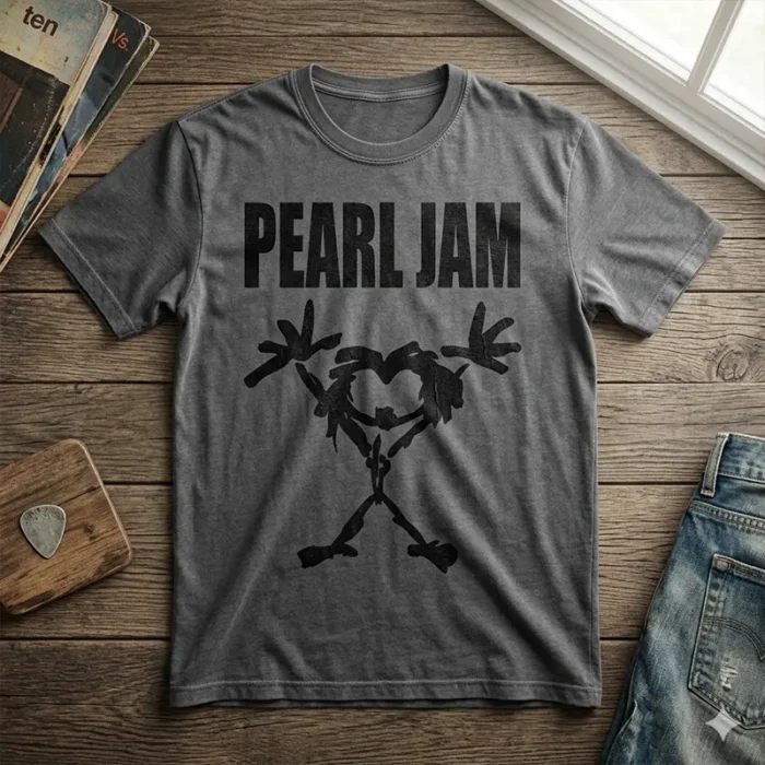 Vector Pearl Jam Stickman Alive para Estampado y Corte