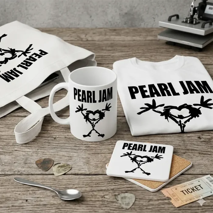 Vector Pearl Jam Stickman Alive para Estampado y Corte