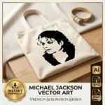Vector Stencil Premium Michael Jackson Pop Rey del Pop