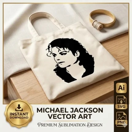 Vector Stencil Premium Michael Jackson Pop Rey del Pop