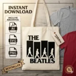 Vector The Beatles Rock Abbey Road para Estampado y Corte