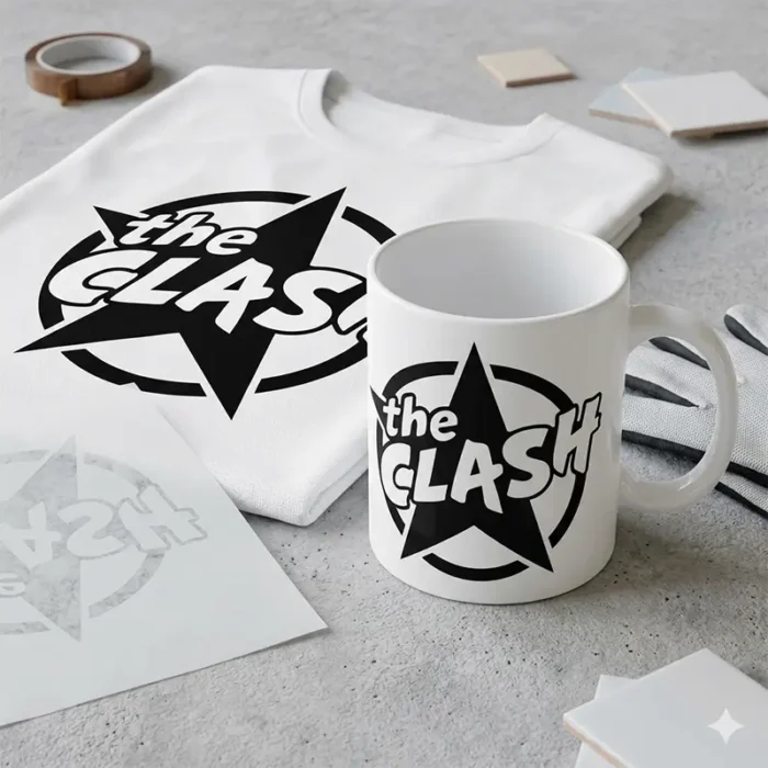 Vector The Clash Punk Rock Logo para Estampado y Corte
