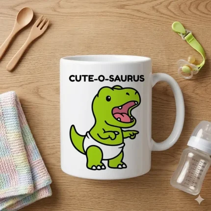 Cute-O-Saurus – Vector T-Rex Bebé para Sublimar