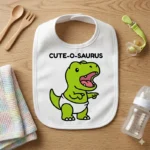 Cute-O-Saurus – Vector T-Rex Bebé para Sublimar