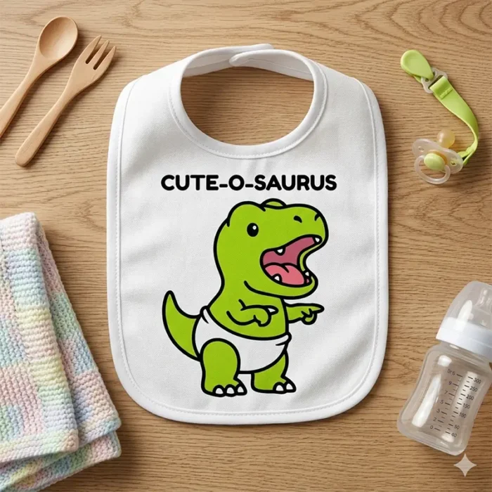 Cute-O-Saurus – Vector T-Rex Bebé para Sublimar