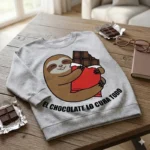 El Chocolate lo Cura Todo – Vector Perezoso para Sublimar