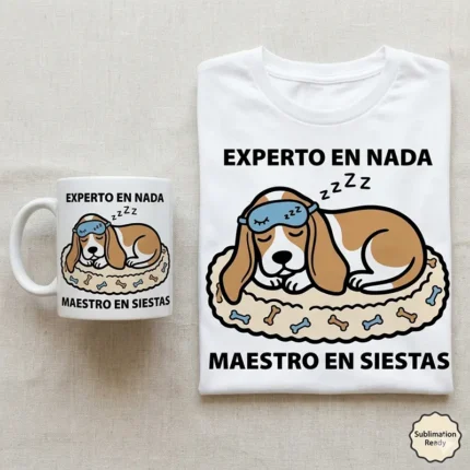 Experto en Nada, Maestro en Siestas – Vector Beagle para Sublimar