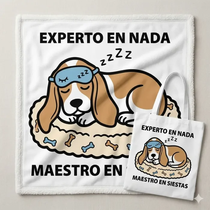 Experto en Nada, Maestro en Siestas – Vector Beagle para Sublimar