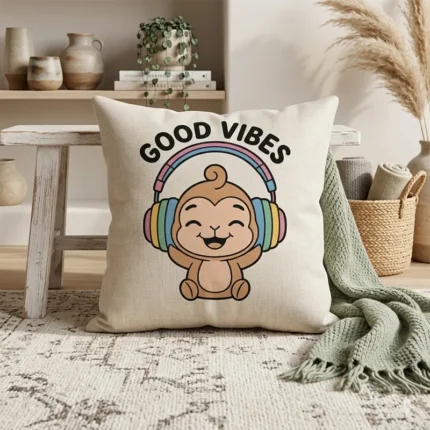 Good Vibes – Funny Monkey Vector for Sublimation