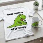 Hacer Ejercicio Me Extingue – Vector T-Rex para Sublimar