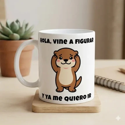 Hola, Vine a Figurar y Ya Me Quiero Ir – Vector Nutria GRATIS para Sublimar
