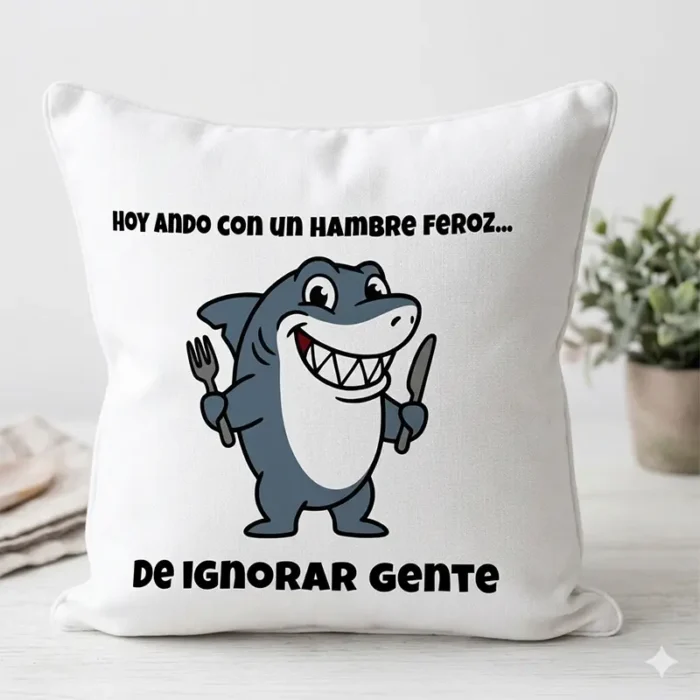 Hoy Ando con un Hambre Feroz de Ignorar Gente – Vector Tiburón para Sublimar