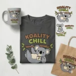 Koality Chill – Funny Koala Vector for Sublimation