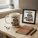 Loading... – Vector Perezoso para Sublimar