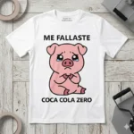 Me Fallaste Coca Cola Zero – Vector Chanchito para Sublimar