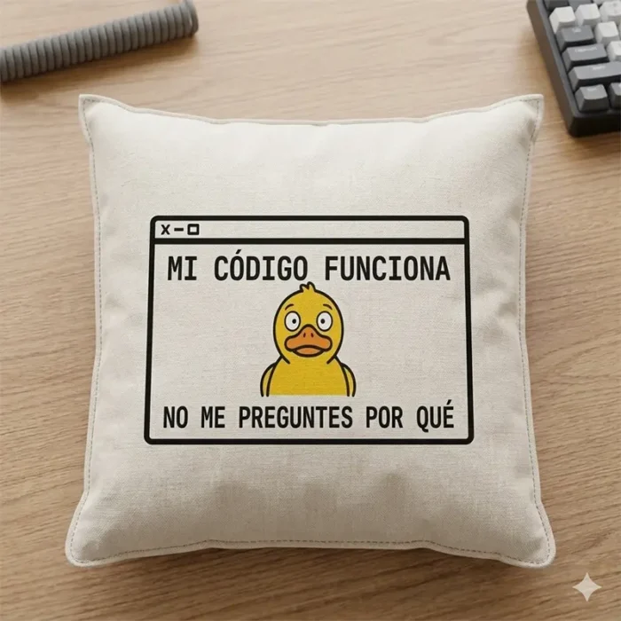 Mi Código Funciona, No Me Preguntes Por Qué – Vector Pato Programador para Sublimar