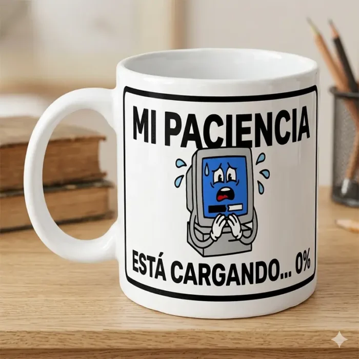 Mi Paciencia Está Cargando... 0% – Vector Computadora para Sublimar