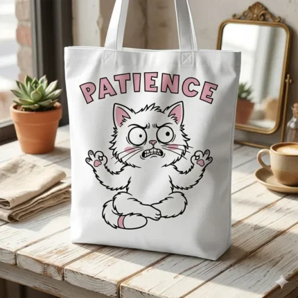 Patience – Vector Gato para Sublimar