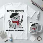 Soy un Hartista, Me Dedico a Hartar Gente – Vector Gato para Sublimar