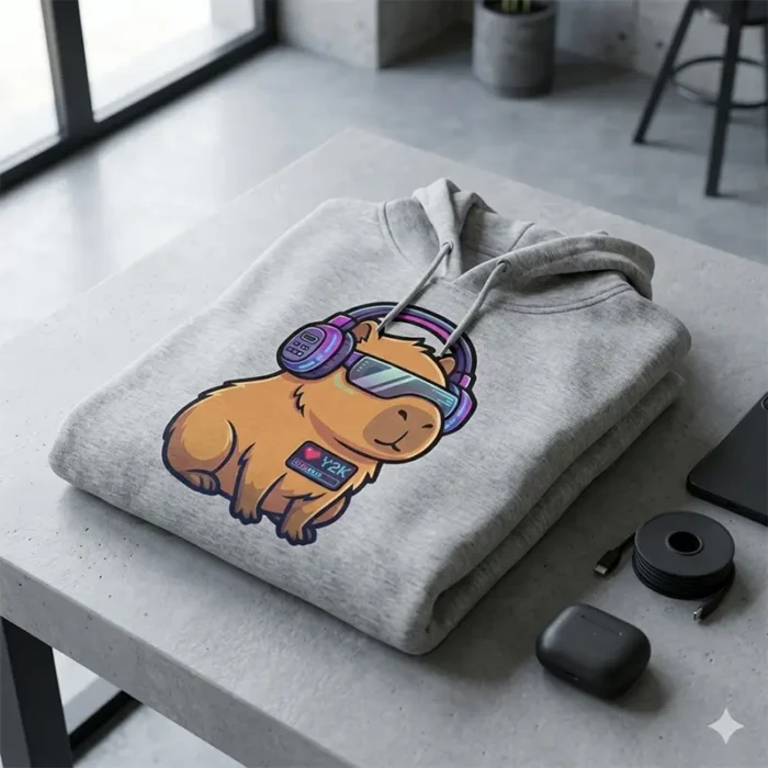 Diseño PNG de Capibara Gamer Y2K para Sublimación y DTF - Imagen 2