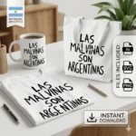 Vector Las Malvinas Son Argentinas – SVG, PNG y AI para Sublimar