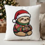 Diseño PNG de Perezoso Navideño Ugly Sweater para Sublimación y DTF