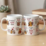 Pack 2 Plantillas PNG Taza Capibara Canción Viral Bonito Bonito para Sublimación - Imagen 3