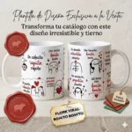 Plantilla PNG para Taza Flork Canción Viral Bonito Bonito para Sublimación